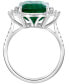 Фото #4 товара EFFY® Emerald (5-1/2 ct. t.w.) & Diamond (1/2 ct. t.w.) Statement Ring in 14k Gold or 14k White Gold