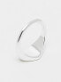 Pieces 18k plated gold heart signet ring in silver