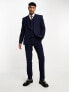 ASOS DESIGN slim suit trousers in navy