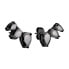 Imaginative black earrings with zircons TJ-0079-E-14