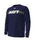 Фото #2 товара Men's Navy Navy Midshipmen 2023 Aer Lingus College Football Classic Performance Long Sleeve T-shirt