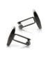 ფოტო #3 პროდუქტის Men's Stainless Steel Tartan Plaid Cufflinks