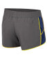 Фото #4 товара Women's Gray Michigan Wolverines Pull The Switch Running Shorts