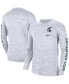 Фото #2 товара Men's White Michigan State Spartans Velocity Legend Team Performance Long Sleeve T-shirt