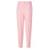 Puma Fit Branded Fleece Joggers Womens Pink Casual Athletic Bottoms 52385162 S - фото #1