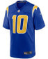 Фото #3 товара Men's Justin Herbert Royal Los Angeles Chargers 2nd Alternate Game Jersey