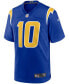 ფოტო #3 პროდუქტის Men's Justin Herbert Royal Los Angeles Chargers 2nd Alternate Game Jersey