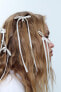Фото #2 товара Набор резинок для волос с бантами ZARA