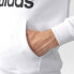 Фото #4 товара Adidas Originals Longsleeve Trefoil Men's Hoodie White-Black ay6474