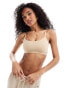 Фото #1 товара Pieces seamless bralette in beige