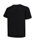 ფოტო #3 პროდუქტის Men's Black Distressed Phoenix Suns Big and Tall Hardwood Classics Vintage-Like Logo T-shirt
