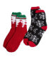 ფოტო #1 პროდუქტის Women's Cozy Holiday Socks - Pack of 2