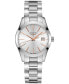 ფოტო #1 პროდუქტის Women's Swiss Conquest Classic Stainless Steel Bracelet Watch 34mm