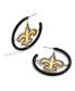 Фото #1 товара New Orleans Saints Enamel Hoop Earrings