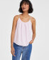 Women's Easy Gathered Layering Tank, Created for Macy's Pink Bud, XL - фото #1