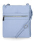 ფოტო #4 პროდუქტის Triple-Zip Pebble Leather Dasher Crossbody, Created for Macy's