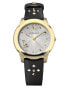 Versace Damen Armbanduhr Audrey 38 mm goldfarbenene Nieten am Armband Armband Leder VELR01119