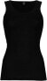 Dilling Women's Rip Top Made from 100% Organic Merino Wool, black