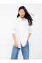 Çizgili Uzun Kollu Oversize Kadın Gömlek