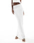 Фото #3 товара Kaiia textured column side split maxi skirt co-ord in white