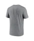 Фото #2 товара Men's Heathered Charcoal New York Giants Property Of Legend Performance T-shirt