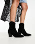 Фото #2 товара ASOS DESIGN Rational heeled western boots in black