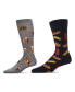 Фото #1 товара Men's Pair Novelty Socks, Pack of 2