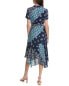Фото #2 товара Nanette Nanette Lepore Printed Crepe Chiffon Midi Dress Women's