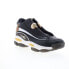 Фото #2 товара Reebok The Answer DMX Mens Black Leather Lace Up Lifestyle Sneakers Shoes