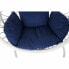 Фото #6 товара Подвесное садовое кресло DKD Home Decor Тёмно Синий Белый Алюминий синтетический ротанг 90 x 70 x 110 cm (107 x 107 x 198 cm)