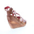 Фото #8 товара Bed Stu Juliana F374002 Womens Brown Leather Slip On Wedges Sandals Shoes 6