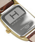 Men's Swiss Boulton Brown Leather Strap Watch 27mm H13431553