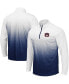 Фото #1 товара Men's Navy Auburn Tigers Magic Team Logo Quarter-Zip Jacket