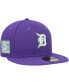 Фото #1 товара Men's Purple Detroit Tigers Lime Side Patch 59FIFTY Fitted Hat