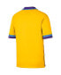 ფოტო #4 პროდუქტის Men's Gold, Purple Los Angeles Lakers 2021/22 City Edition Therma Flex Showtime Short Sleeve Full-Snap Collar Jacket