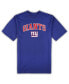 Men's Royal, Heather Gray New York Giants Big and Tall T-shirt and Pajama Pants Sleep Set