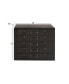 Фото #2 товара Faux Leather and Wood Traditional Chest