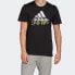 Фото #3 товара Футболка Adidas с логотипом для мужчин "LogoT" черного цвета