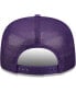 ფოტო #5 პროდუქტის Men's Purple Los Angeles Lakers Logo A-Frame 9Fifty Trucker Snapback Hat