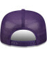 Фото #5 товара Men's Purple Los Angeles Lakers Logo A-Frame 9Fifty Trucker Snapback Hat