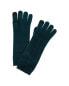 Фото #1 товара Phenix Oval Cable Stitch Long Cashmere Gloves Women's Green