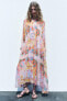 Фото #2 товара Платье миди с принтом — zw collection ZARA