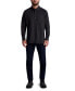 Karl Lagerfeld Men's Marled Ponte Long Sleeve with Oversized Pocket Shirt