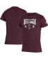 Фото #1 товара Men's Maroon Mississippi State Bulldogs Along The Shadow Tri-Blend T-shirt