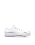 Фото #2 товара Converse Chuck Taylor All Star leather Lift Ox trainers in white