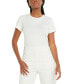 ფოტო #1 პროდუქტის Women's Cotton Crewneck Embroidered-Logo T-Shirt