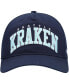 ფოტო #3 პროდუქტის Men's Deep Sea Blue Seattle Kraken Block Arch Hitch Snapback Hat