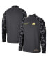 ფოტო #1 პროდუქტის Men's Charcoal Cal Bears OHT Military-Inspired Appreciation Long Range Raglan Quarter-Zip Jacket