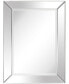 Фото #1 товара Solid Wood Frame Covered with Beveled Clear Mirror - 40" x 30"