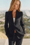 STRAIGHT PINSTRIPE BLAZER